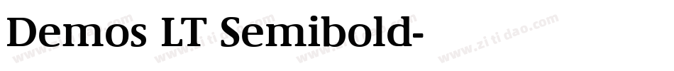 Demos LT Semibold字体转换
